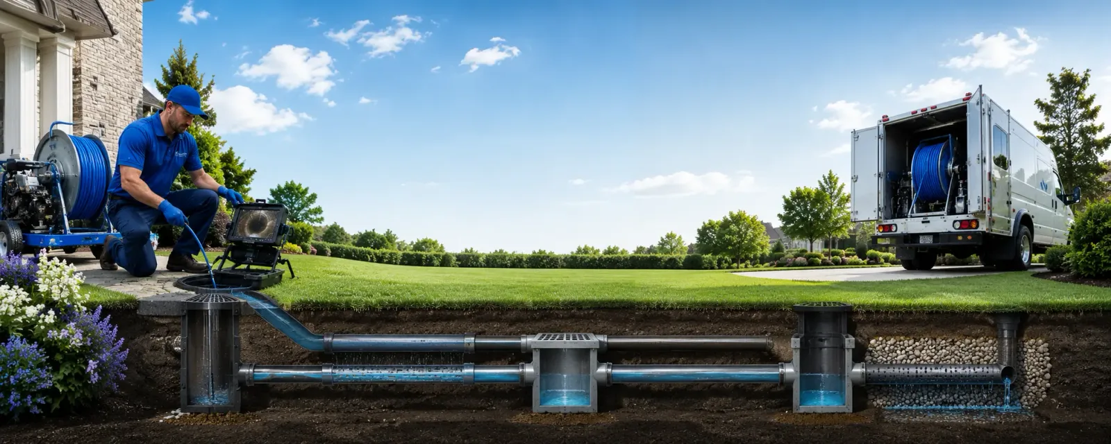 Outdoor drain cleaning information for Oldham, SD